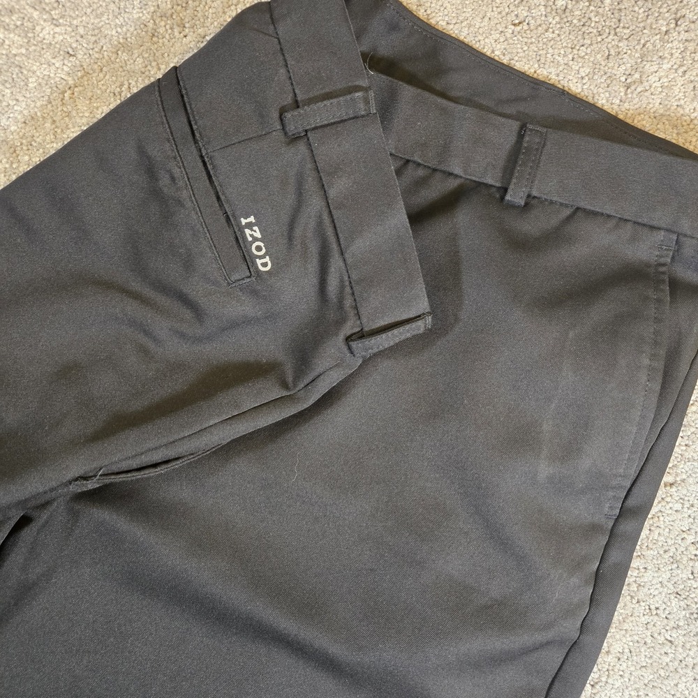 IZOD Golf Pants Swingfit Flex Straight Fit Men's Size 40x32 Black Stretch
